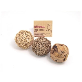 Natural Woven Balls - 3 Pack - Seperated